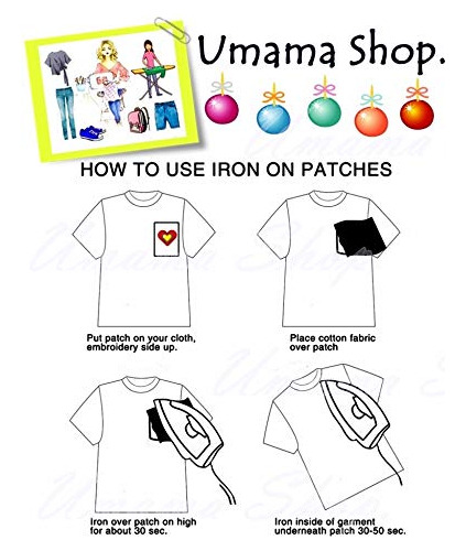 Parche Umama, Juego De 3 Parches Con Lentejuelas Para Manual