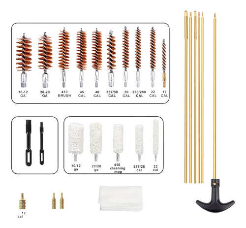 Kit Limpeza Armamento Calibres Com Maleta