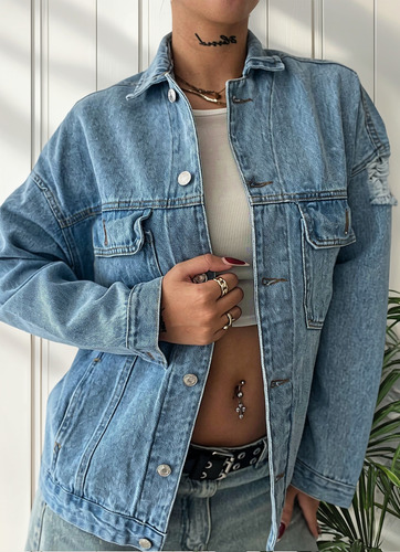 Campera Jean Rígido