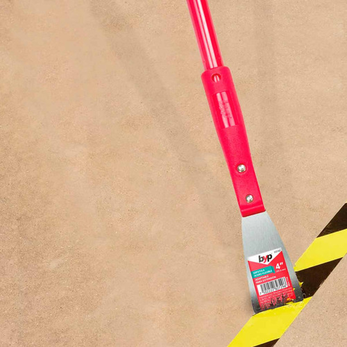 Espatula Recta Flexible Acero Mango Plastico Extensión 4puLG