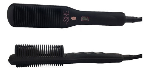 Cepillo Alaciador Peina Y Ondula El Cabello Brush N Go Negro