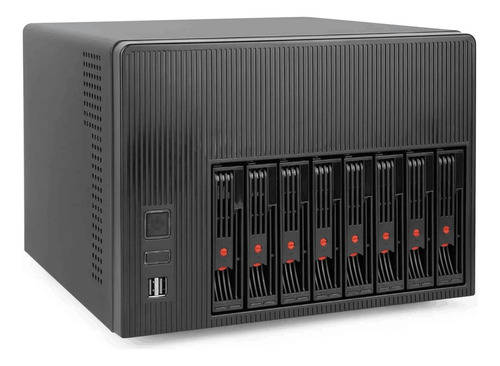 Case Audheid K7 8 Bay Nas, Placa Base Mini-itx Compatible Co