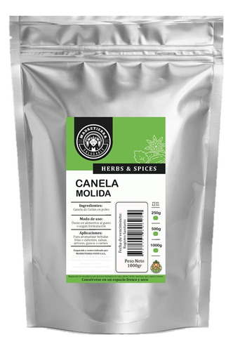 Canela En Polvo Pura X 1000g (1 Kilo) - g a $49