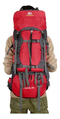 Mochila Mochilero Summit Trekking Varilla Reforzada 60 L - $ 34.890