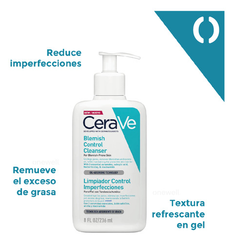 2 Pack Cerave Limp Anti-acné Control Imperfecciones 236ml