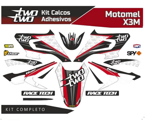 Kit/set Calcomanias Completas Baccio X3m I Mod. Two Two N