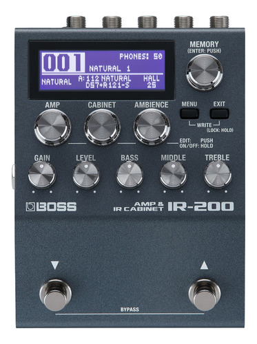 Procesador Boss Ir200 Amp Ir Cabinet + Cable Interpedal 