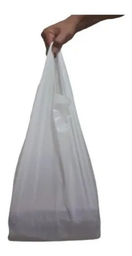 Sacola Plástica Grande 60x80 Branca Reforçada Pct Com 500 Un