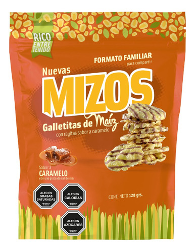 Galletas Mizos Maíz Caramelo - 120 Gr