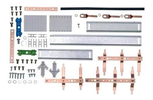 Kit Barramento Trifásico 44 Disjuntor 100a - Cemar