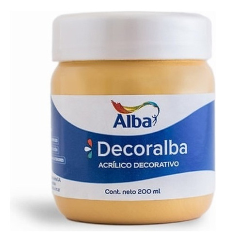 Acrilico Decorativo Decoralba Alba 200ml Colores Tradicional Color 473 - amarillo brillante