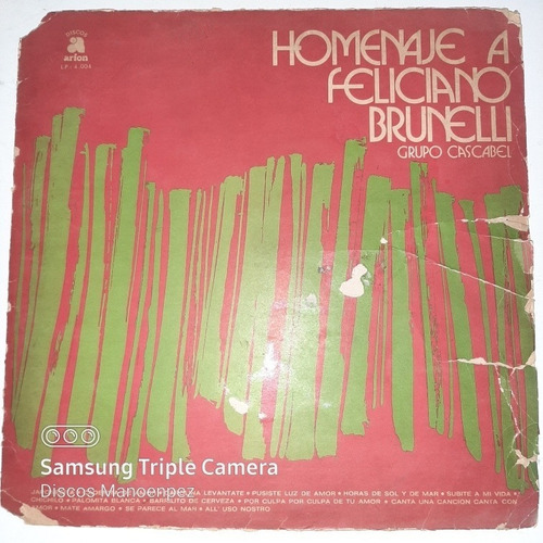 Vinilo Grupo Cascabel Hmenaje A Feliciano Brunelli C2