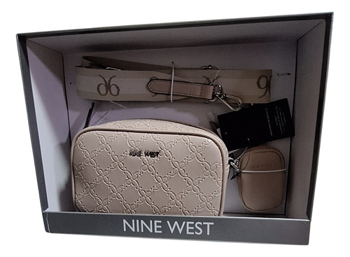 Nine West Crossbody En Kit Con Caja Y Monedero Original
