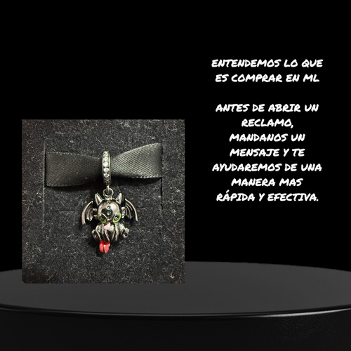 Dije Charm Chimuelo Lengua Joya Plata Plateado Bisuteria925 Plateado