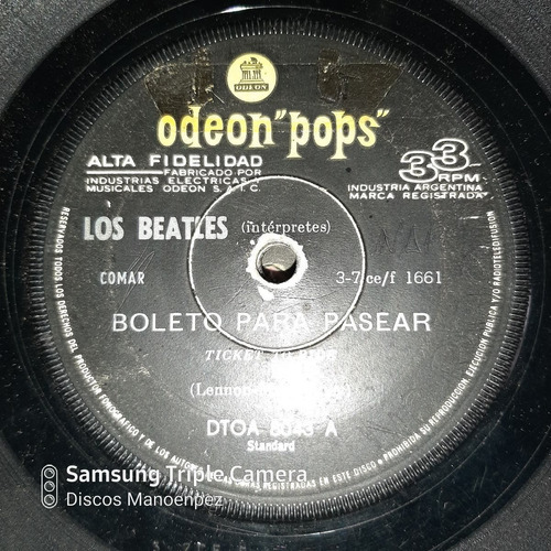 Simple Los Beatles Odeon Pops 8043 C16