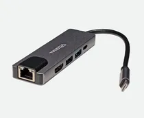 Comprar Cable Red Rj45 Hdmi 4k Usb 3.0 Pd Tipo C Multipuerto 5 En 1