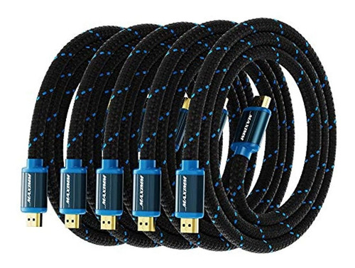 Cable Trenzado De Nailon De 4k Hdmi 2.0 De Alta Velocidad Ma