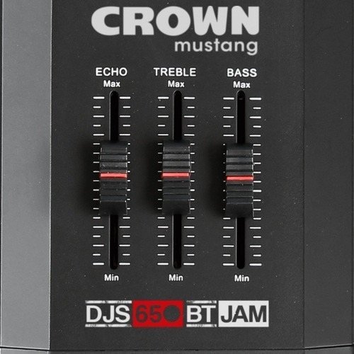 Parlante Portatil Bluetooth 800w Crown Mustang Djs-650bt