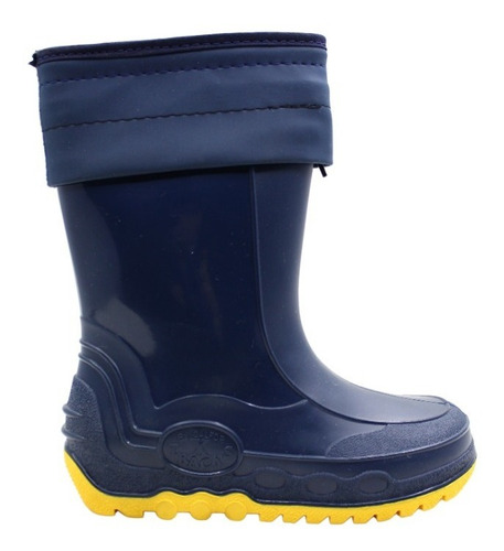 Botas De Lluvia Calfor De Goma Unisex 23 Al 32 Con Cuello