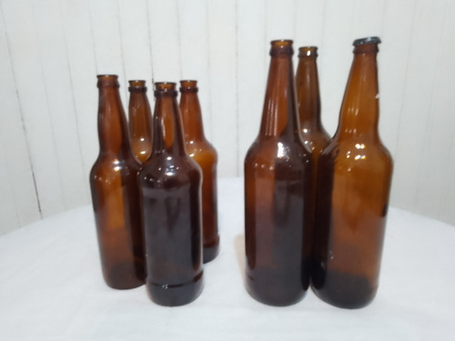 40 Envases De Cerveza Retornable Vacías. Marrón Oscuro (Usado)