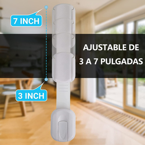 12 Piezas Cerraduras De Seguridad Para Niños, Seguros Para