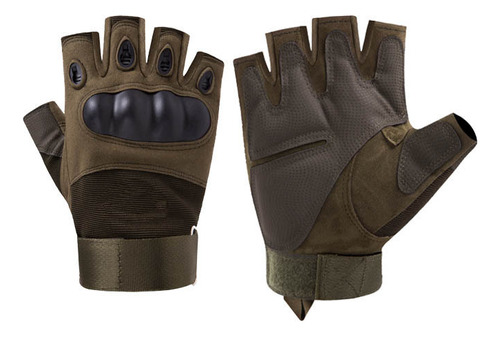 1 Pares Guantes Medio Dedo Paintball Airsoft Táctica Militar