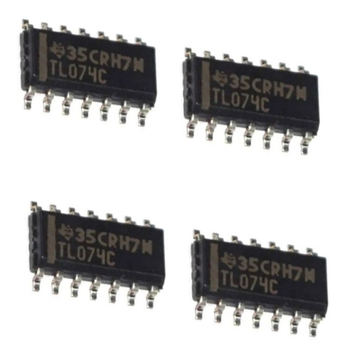 Paq. 4 Pzas Ci Tl074c Smd Sop8 Jfet Amp. Op. Cuadruple Tl074