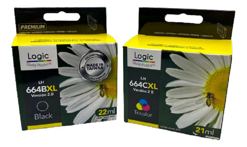 Pack 2 Cartuchos Tinta Negro/color 664xl V.2.0 Envio Gratis