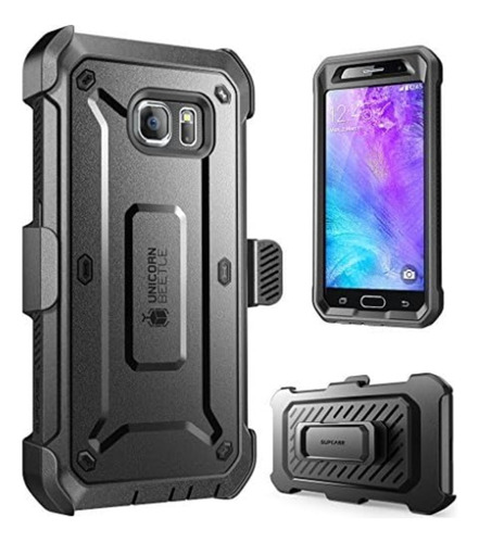 Case Galaxy S6 Supcase Funda 360 C/ Mica C/ Clip Para Correa