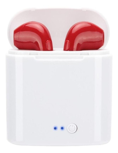 Audífonos in-ear inalámbricos i7S TWS rojo