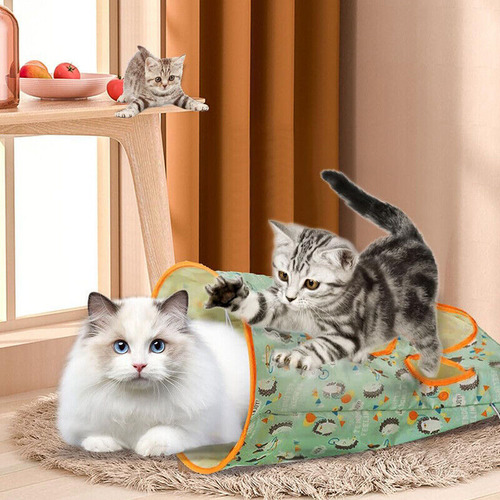 Brinquedo Dobrável Sacos De Túnel Gatos Com Bola De Pelúcia