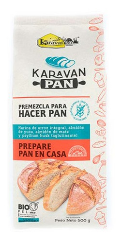 Imagen 1 de 1 de Mezcla Para Pan Sin Gluten 500g Karavansay