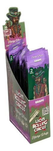 Blunt Lion Rolling Circus Uva Sabor Uva, 2 hojas king size