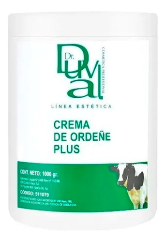 Crema De Ordeñe Plus - Dr Duval 1kg