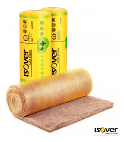 Manta Lã De Vidro Wallfelt 70mm - Rolo Com 15m² -1,20x12,50m