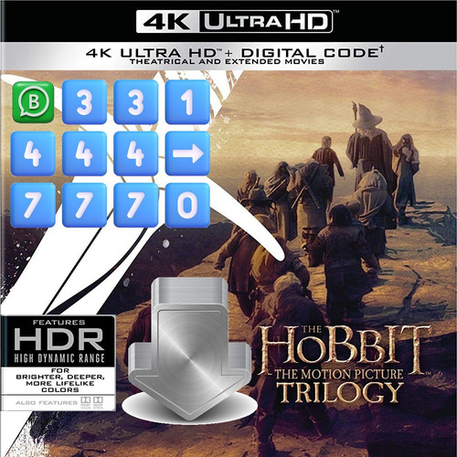 Hobbit Trilogy: Cine, Extended, 4k, 1080, Remux, Vers. Prime