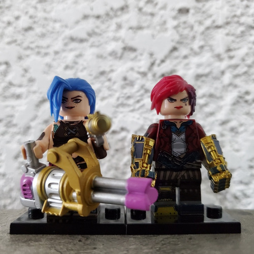 Lego Arcane Jinx Y Vi | League Of Legends Lol | Minifiguras