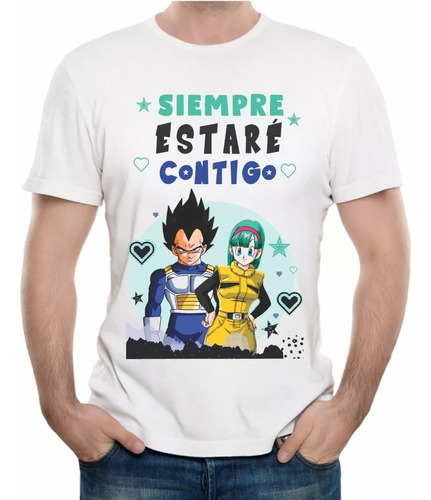 Polo Vegeta Y Bulma Dragon Ball Z Diseño Sublimado Vend. G