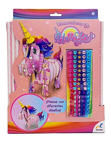 Rompecabezas Unicornio Con Brillos