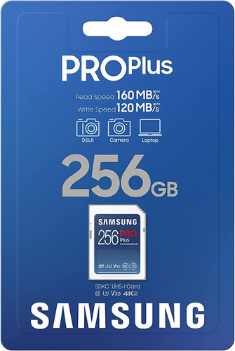 Memoria Sdxc 160mb/s 256gb Samsung Pro Plus Cn Lector Usb