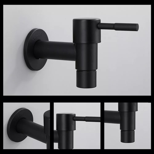 Grifo De Acero Inoxidable Pared Lavadora Grifo Baño