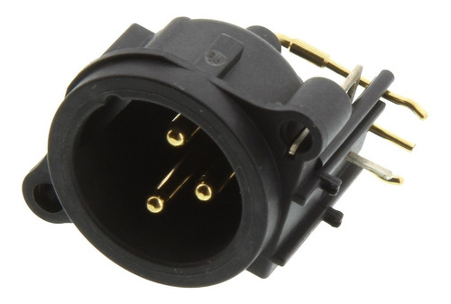 Ficha Conector Canon Xlr3 Macho Chasis Neutrik Nc3mah Ntk