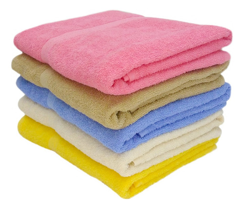 Tolla De Baño Caricia 130 X 70 100% Algodón Colores Color Rosa Rosa