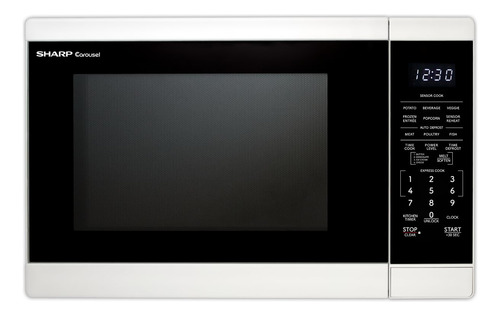 Horno Microondas 1100 W 1.4 Pies Cúbicos Blanco 12.4 Pulgada