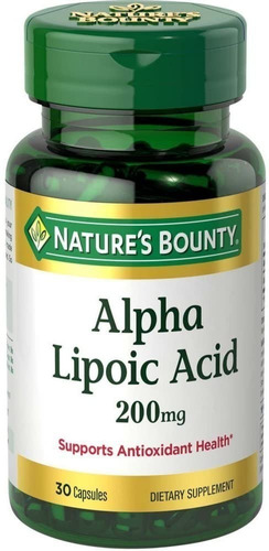 Nature's Bounty Acido Alpha Lipoico 200mg 30 Cap Eua