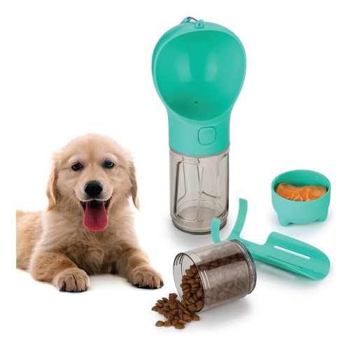 Bebedero Portatil 500ml Multifuncional 4 In 1 Water Bottle