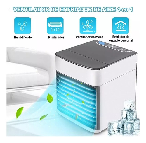 Ventilador Aire Frío Miniatura Portátil De Escritorio 25 Cm