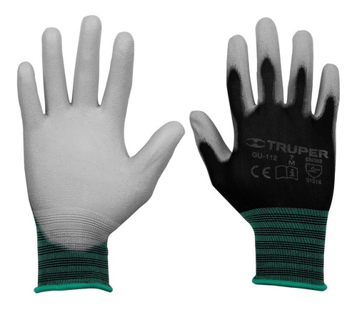 Par Guantes De Nylon Recubiertos De Poliuretano Truper