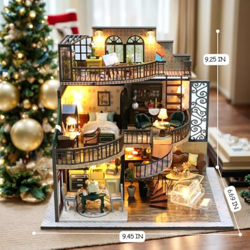 Kit De Casa En Miniatura, Kit De Casa De Muñecas,