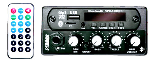 Mixer 12v Com Bluetooth Usb Microfone Entrada P10 Cartao Sd